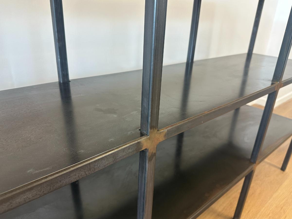 Industrial Metal Bookshelf