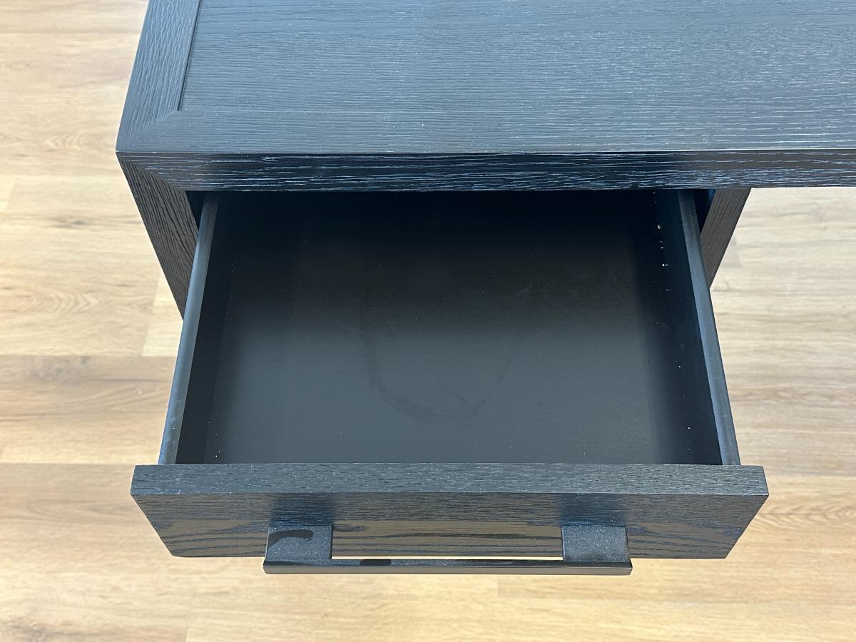 Restoration Hardware French Contemporary Desk in Black Oak