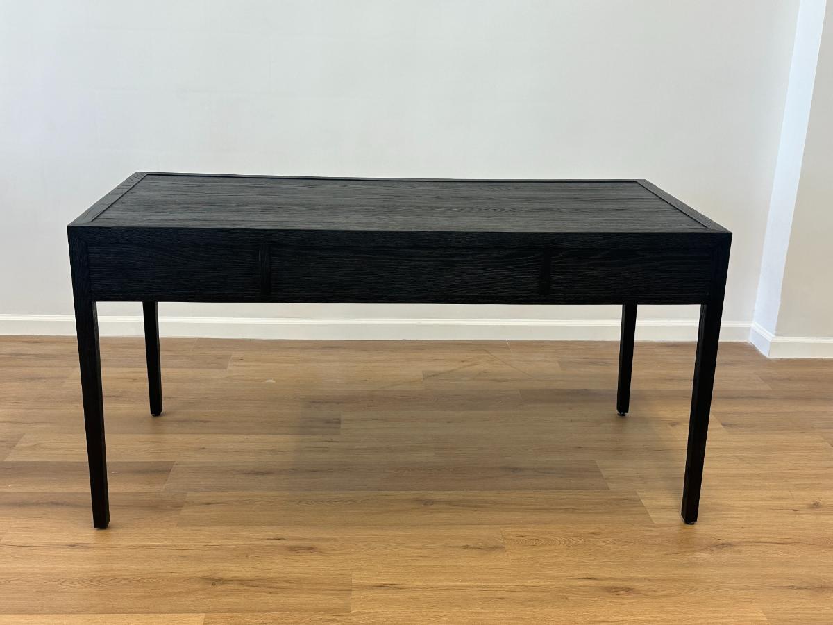 Restoration Hardware French Contemporary Desk in Black Oak