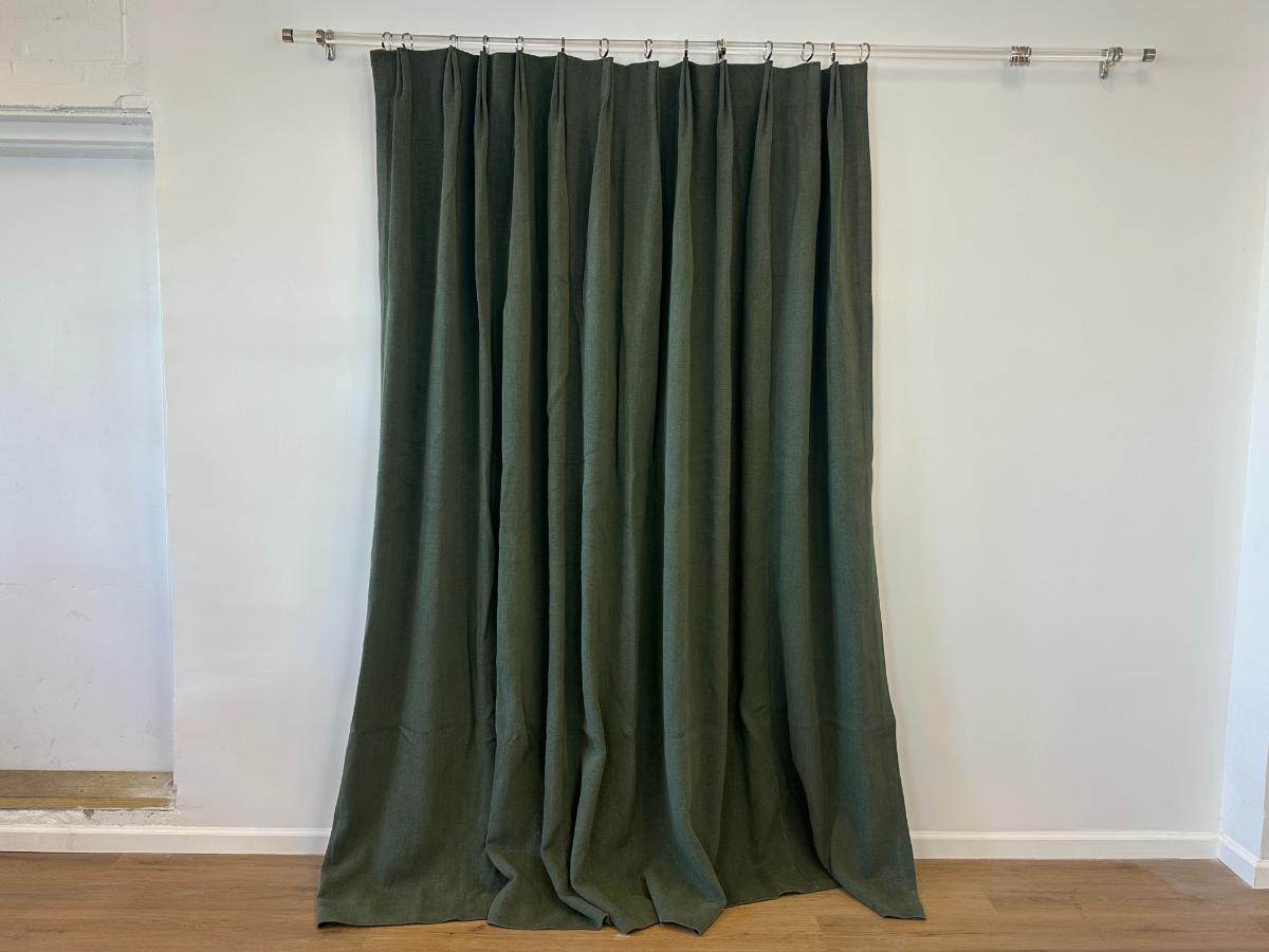 Forest Green Window Panels, Set of 4 Panels