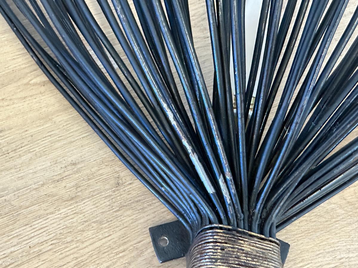 Vintage Sculptural Wall Sconces, Pair