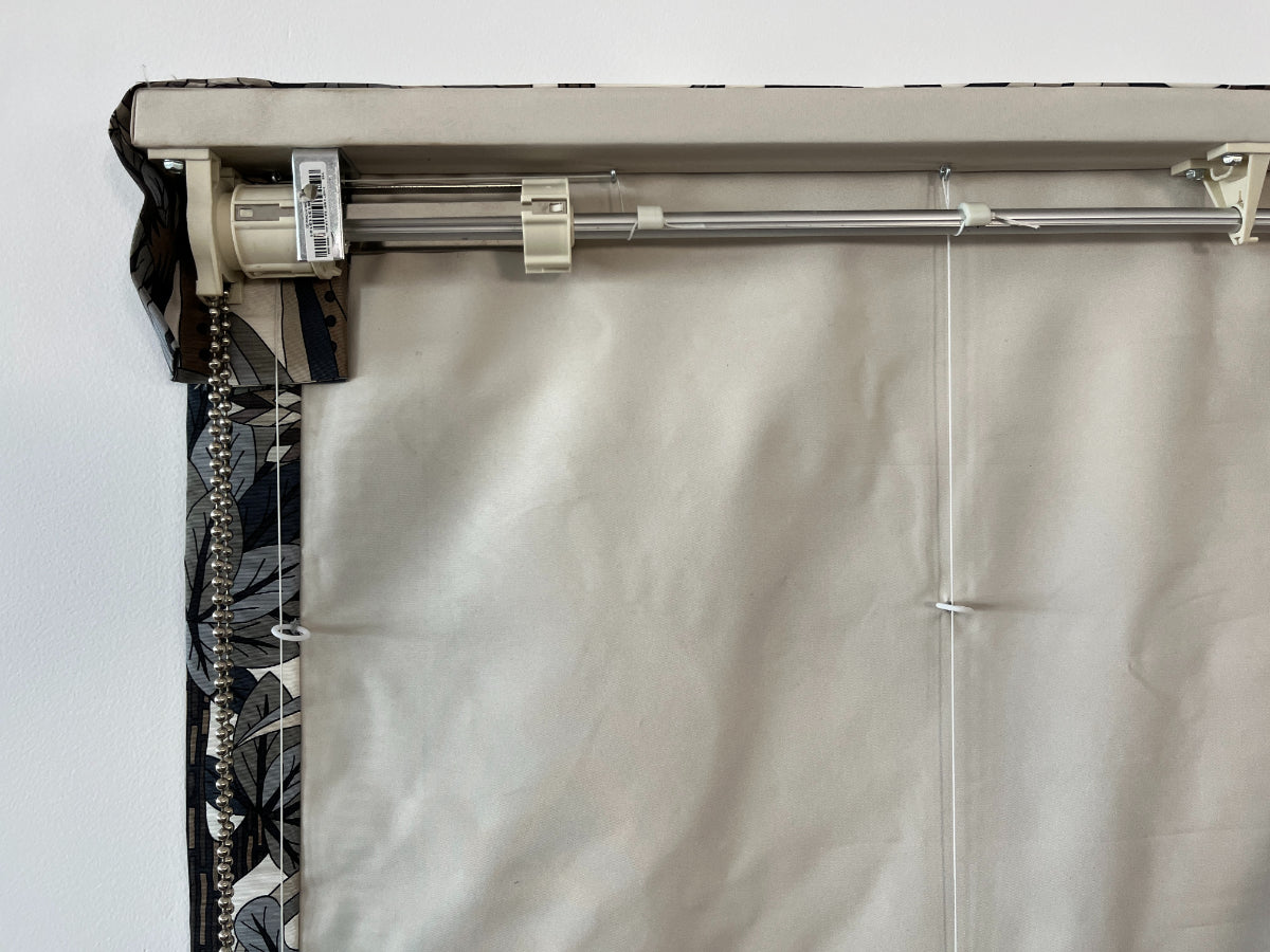 Hermes Jardin D'Osier Fabric Roman Shades, Pair