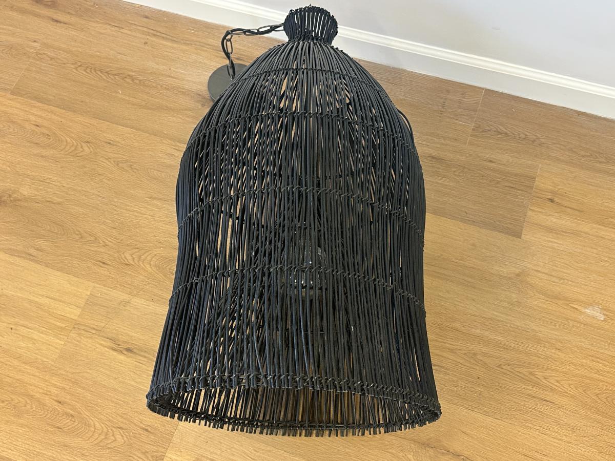 Rattan Pendants, Pair