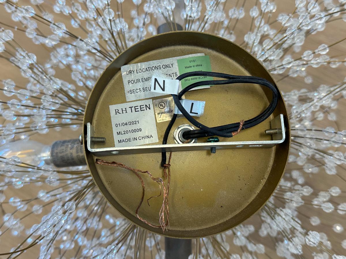 RH Teen Josie Crystal Flush Mount, 1 of 2