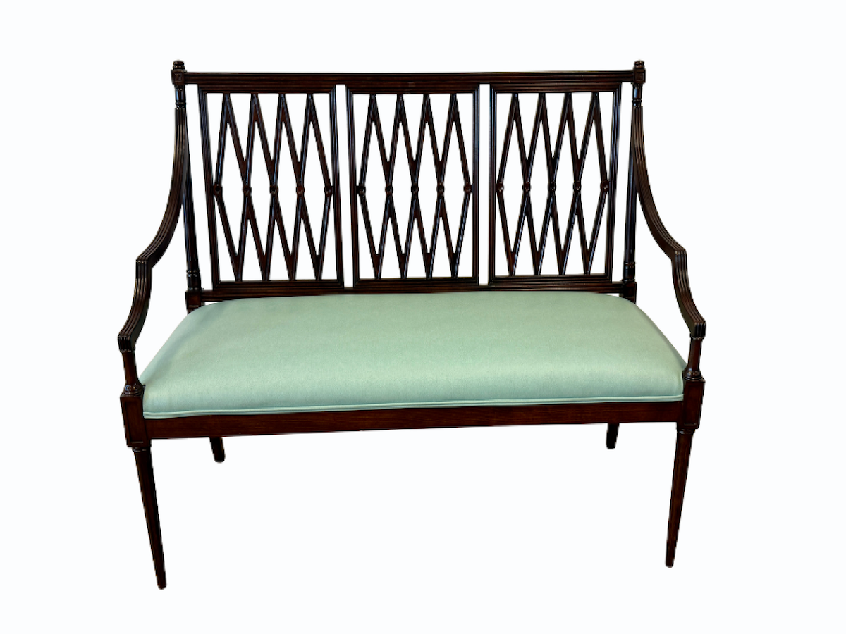 Mahogany English Regency Style Settee