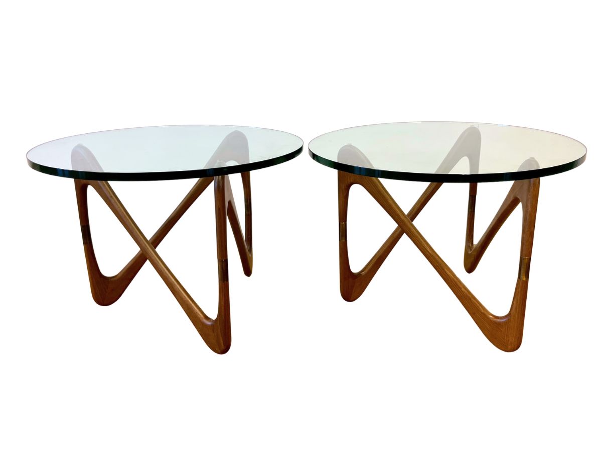 Vintage DWR Moebius Infinity Side Tables, Pair