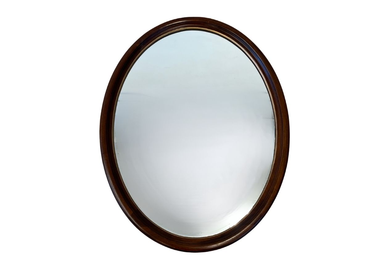 Vintage Henkel Harris Oval Mirror