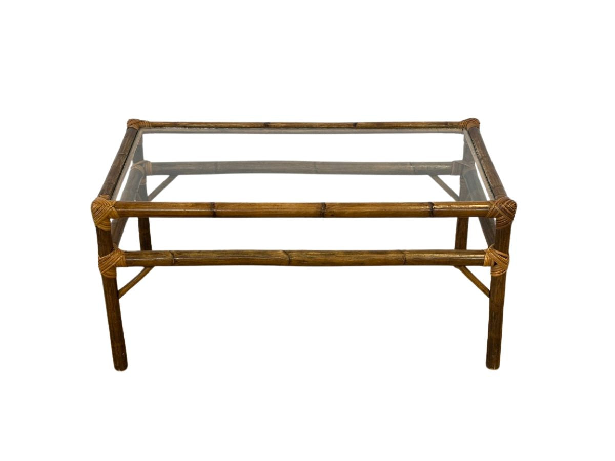Vintage Bamboo Cocktail Table