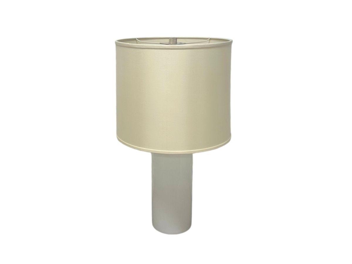 Barbara Barry Moon Glow Table Lamp in White Glass