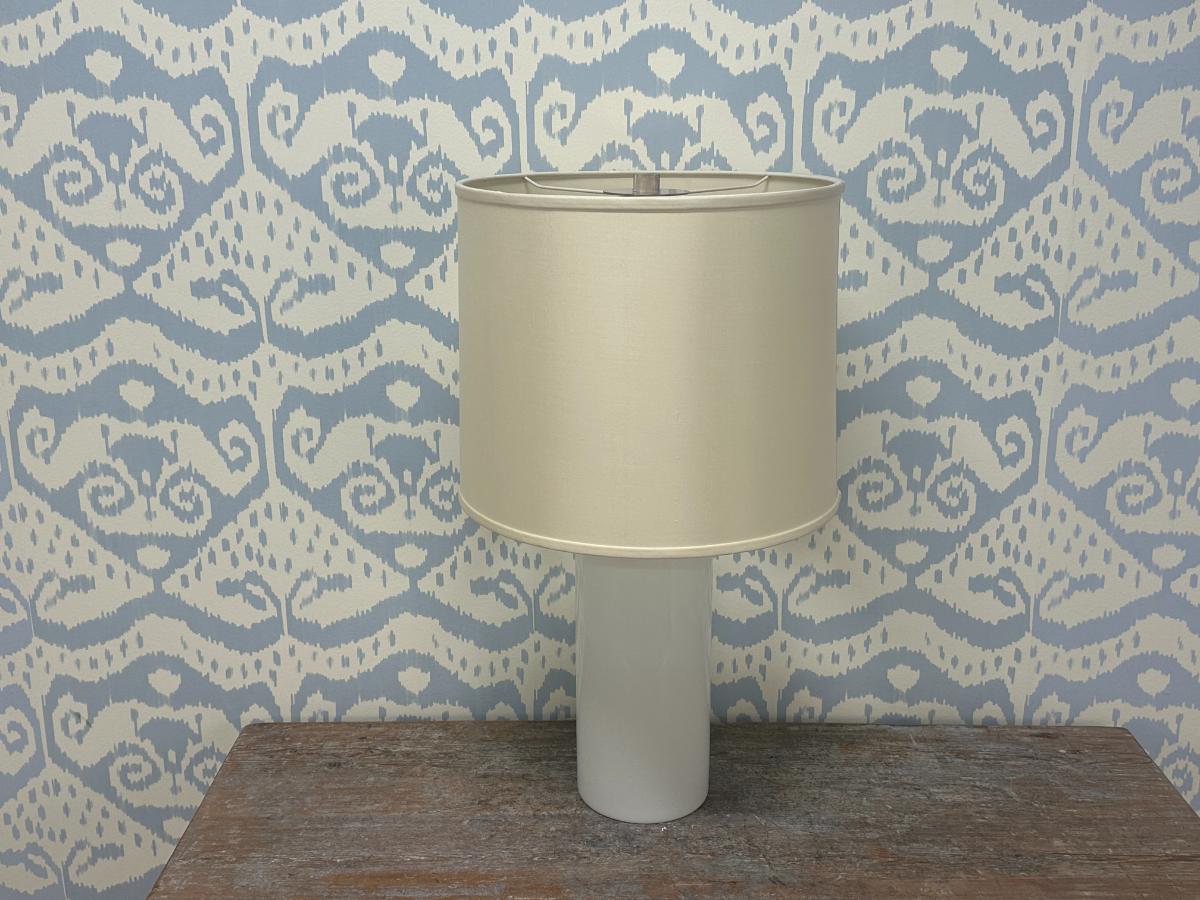 Barbara Barry Moon Glow Table Lamp in White Glass