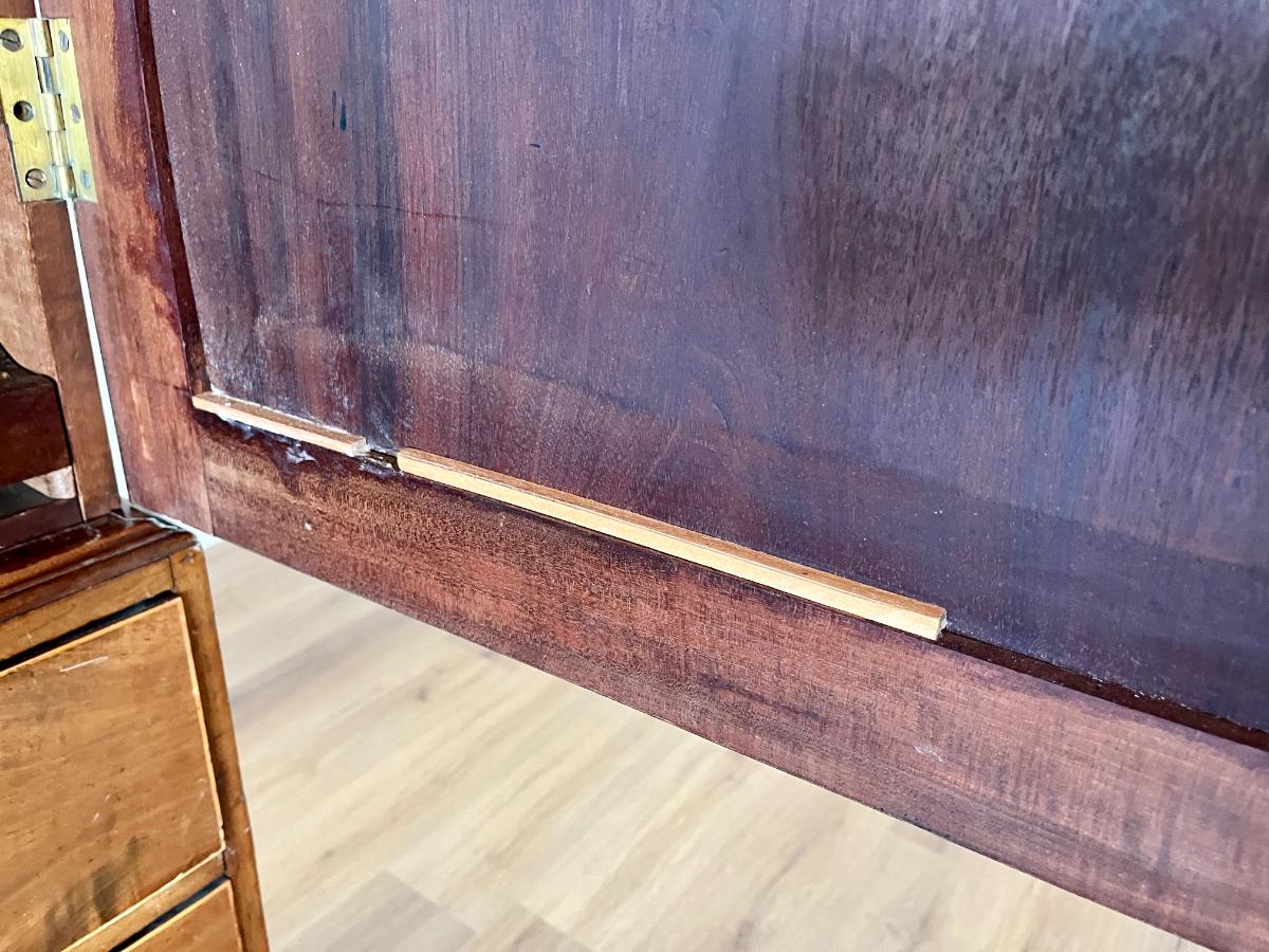 Antique George III Mahogany Linen Press