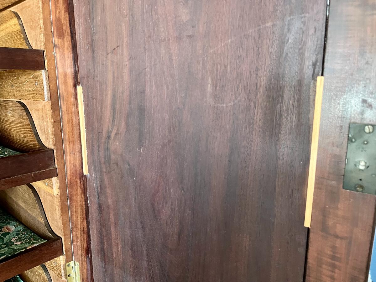 Antique George III Mahogany Linen Press