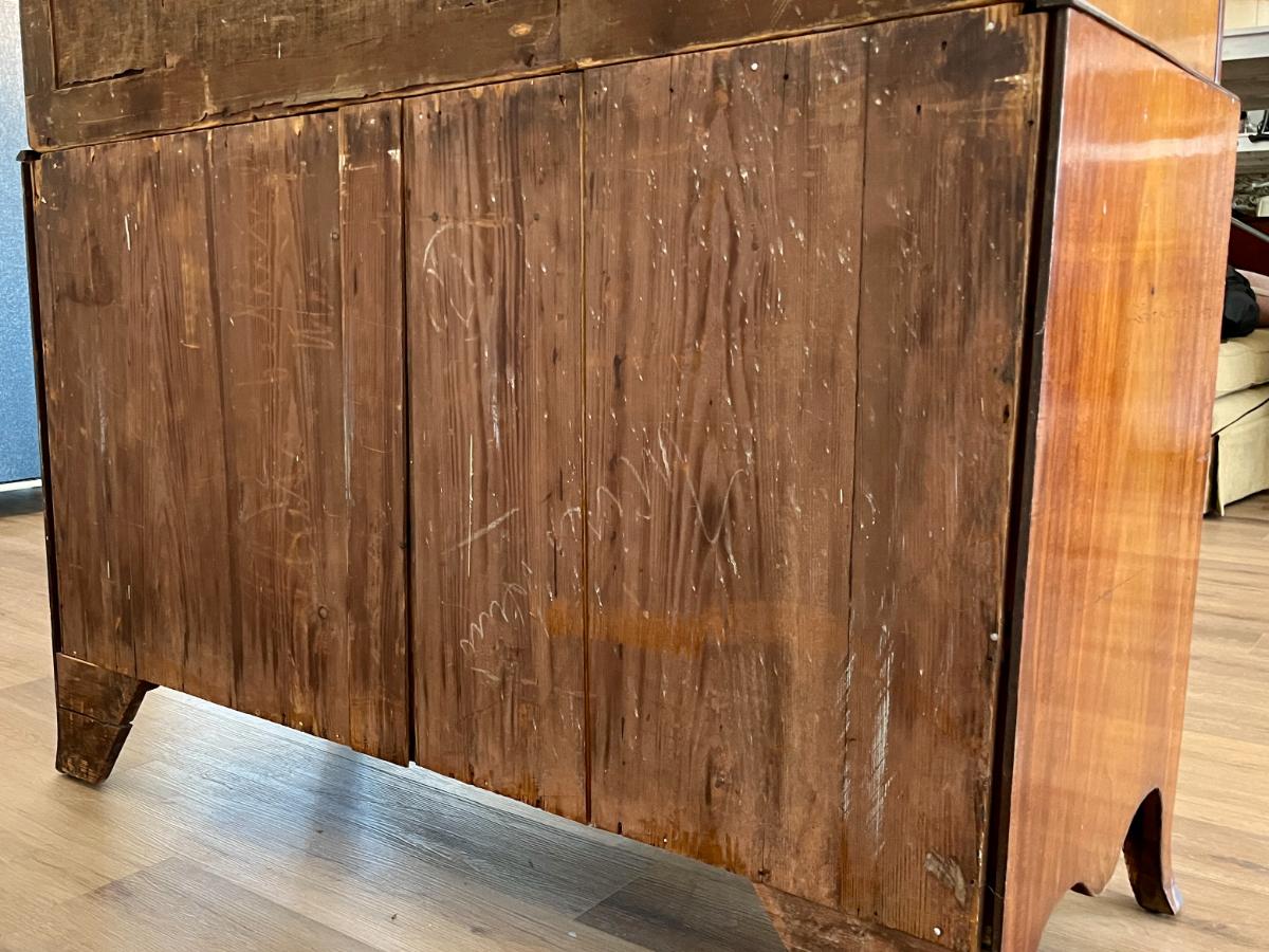 Antique George III Mahogany Linen Press