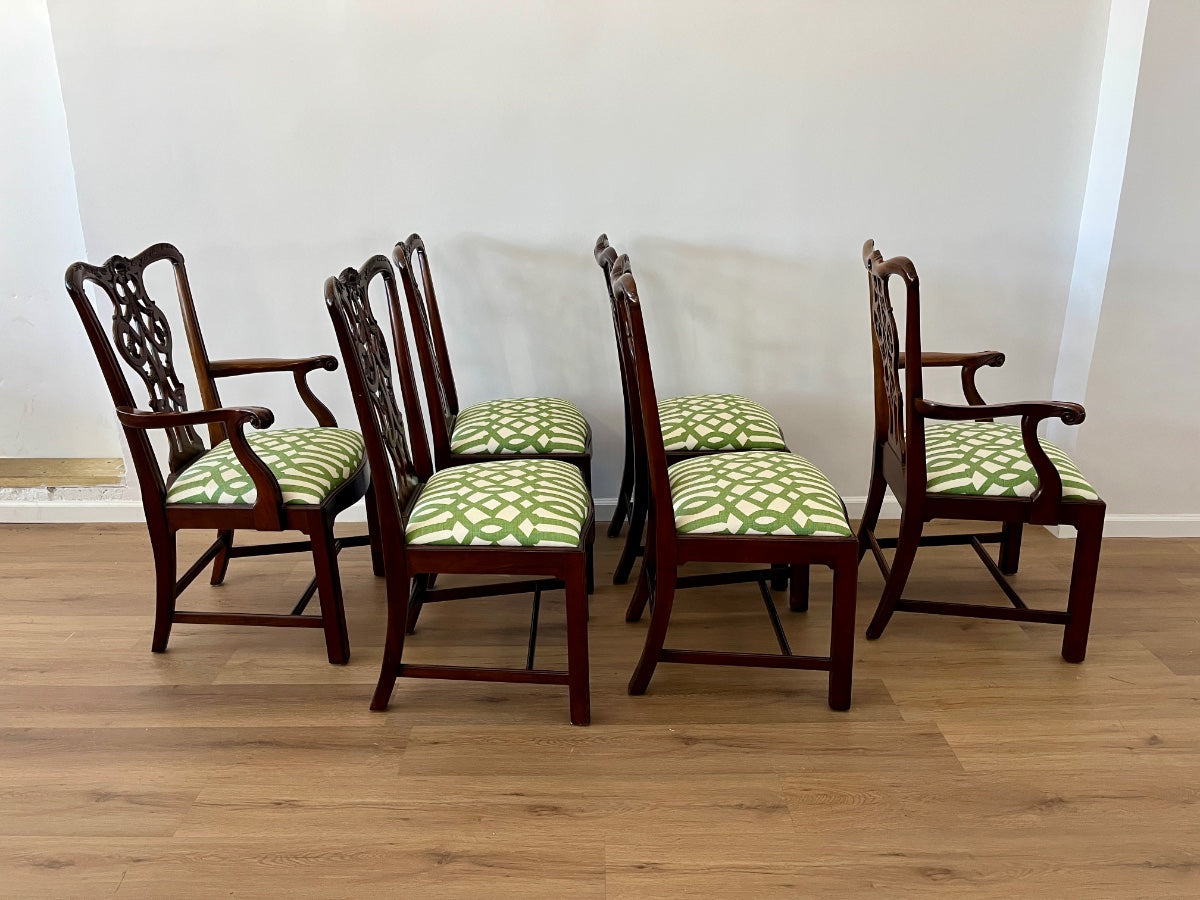 Chippendale Style Mahogany Dining Chairs, Set of 6