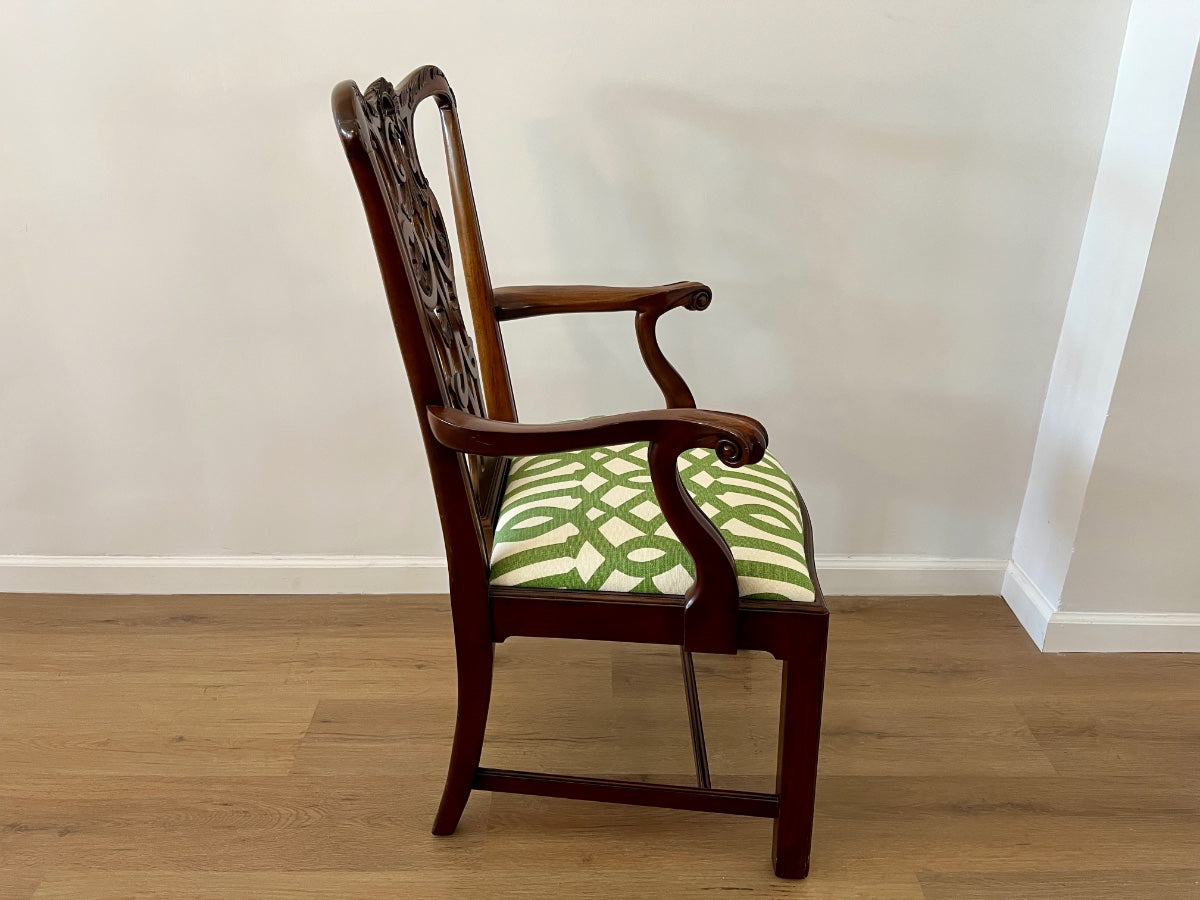 Chippendale Style Mahogany Dining Chairs, Set of 6