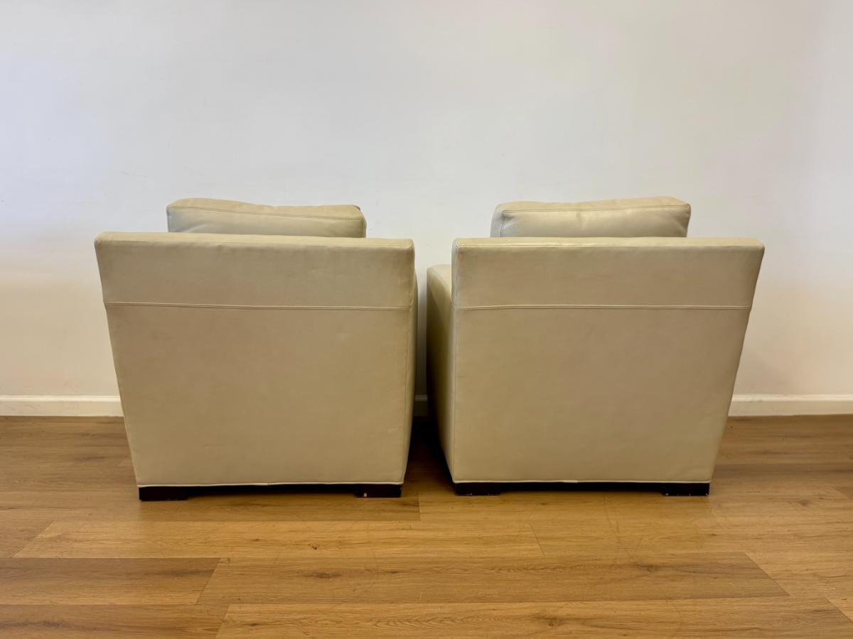 Coach Furniture Collection for Baker Leather Chairs, Pair