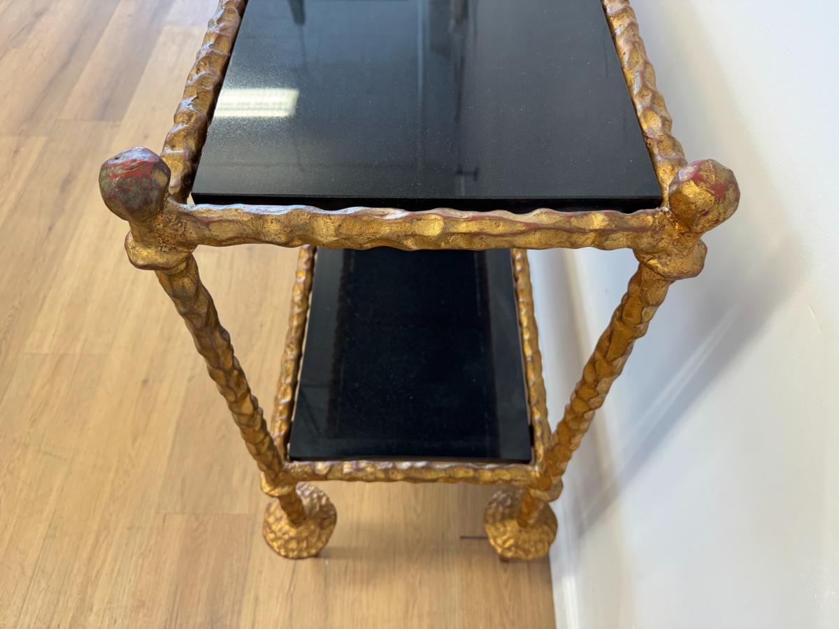 Global Views Gold Chiseled Console