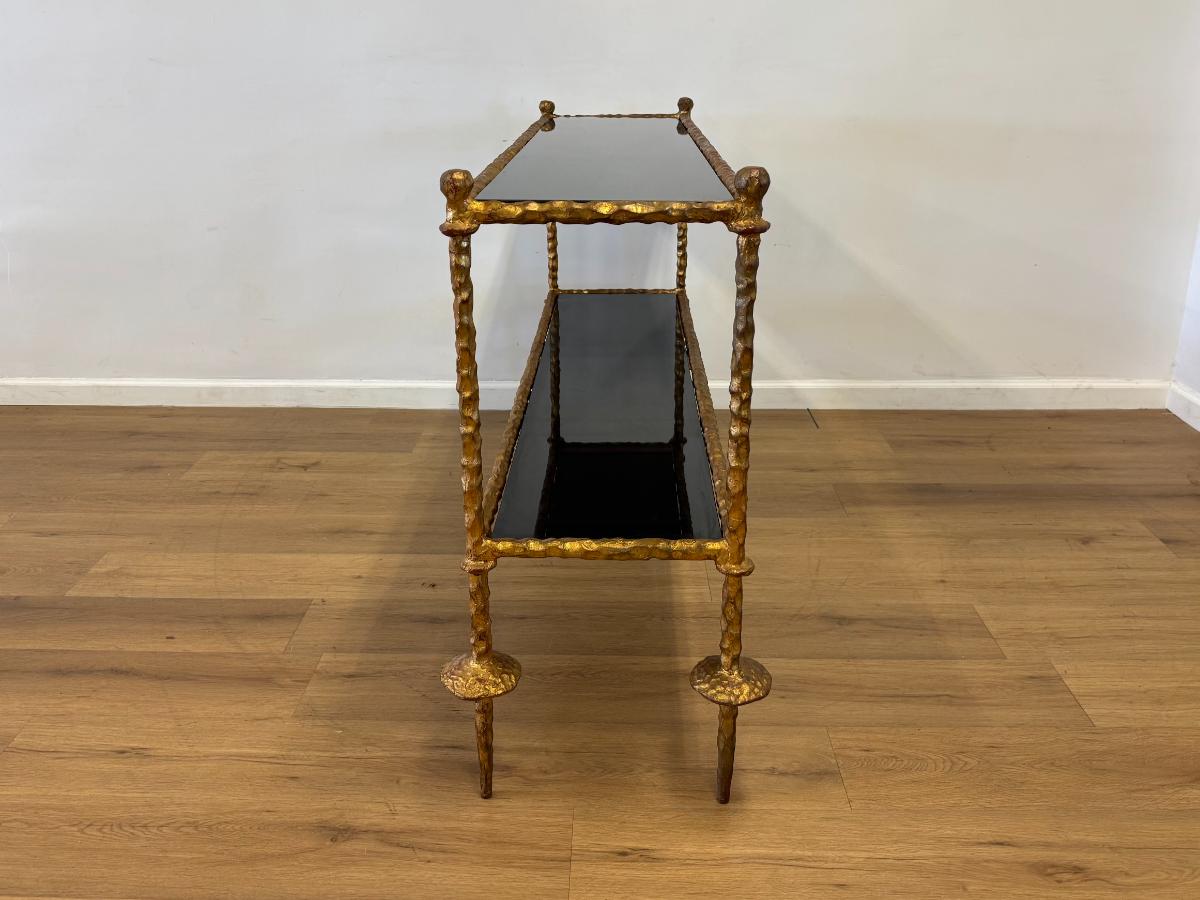 Global Views Gold Chiseled Console