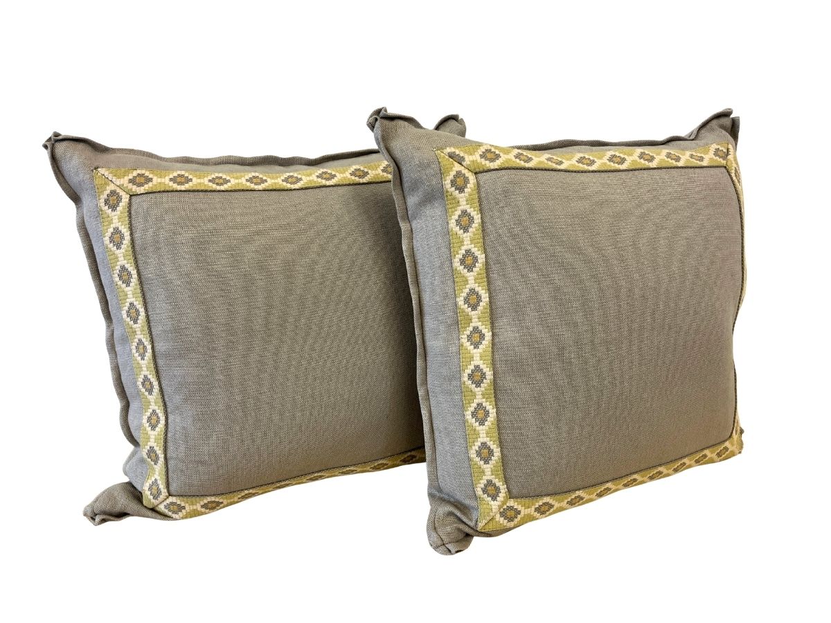 Ryan Studio Gray Pillows, Pair