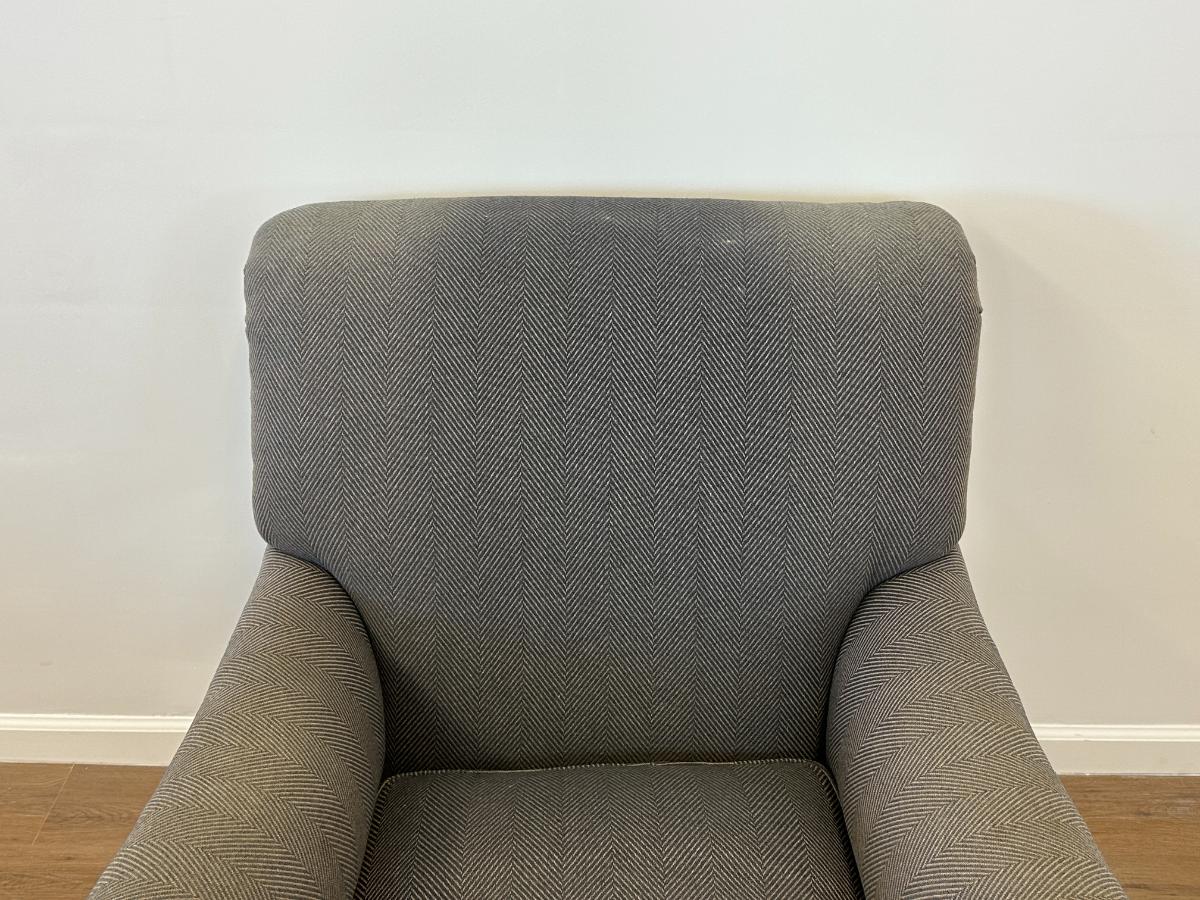 Custom Upholstered Down Filled Swivel Chair