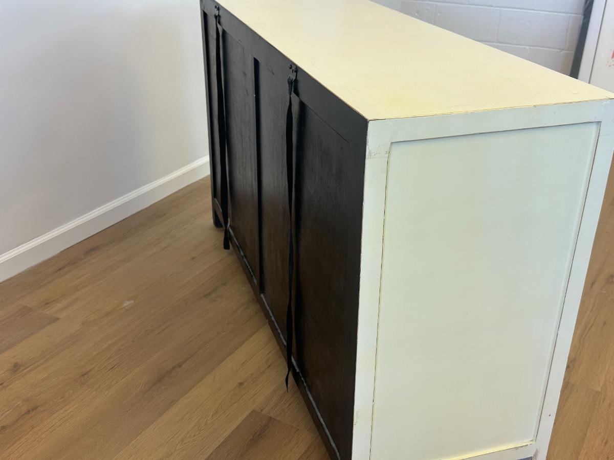 Asian Inspired Painted Six Drawer Dresser