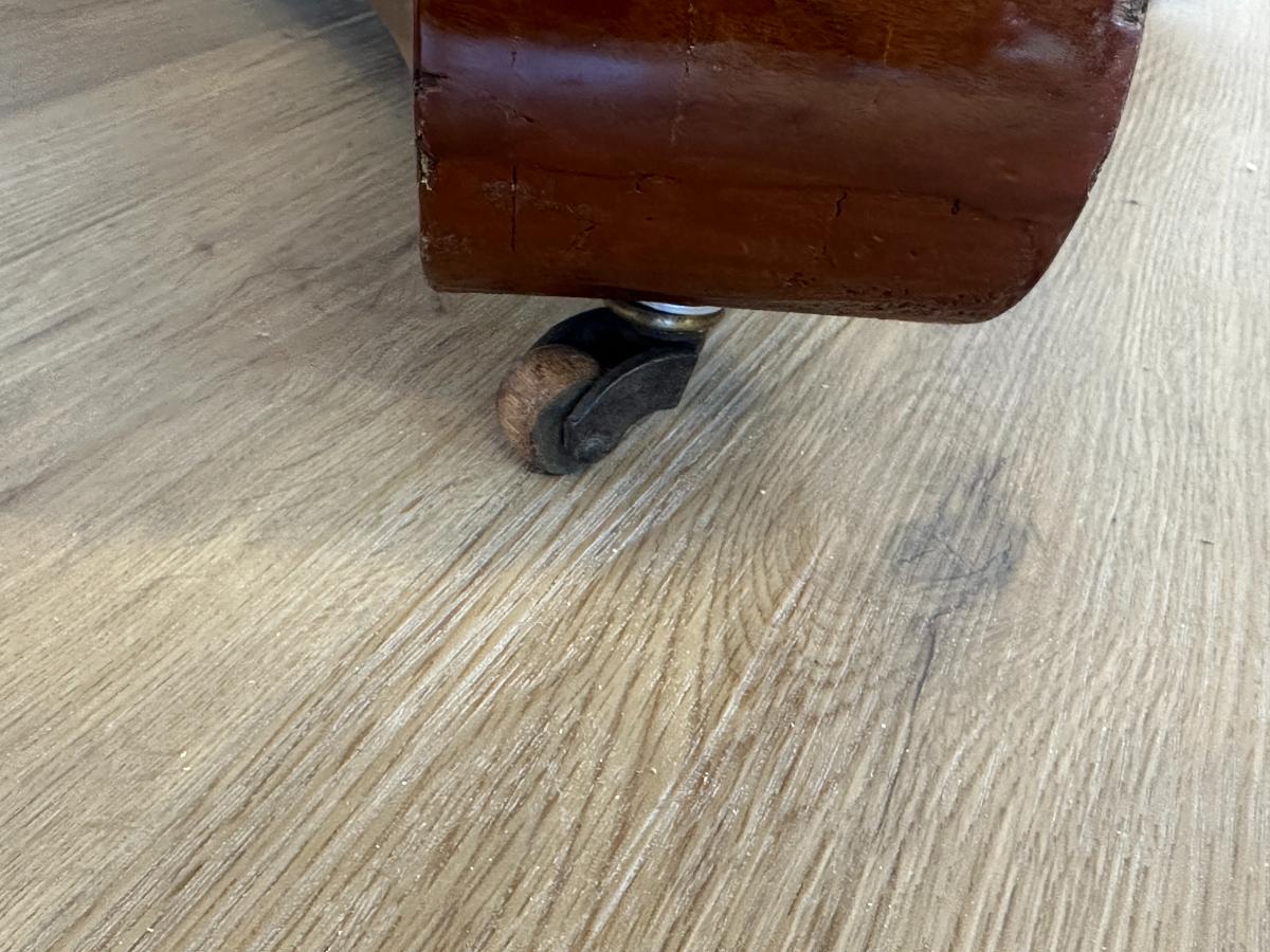 Antique Empire Marble Pedestal Table