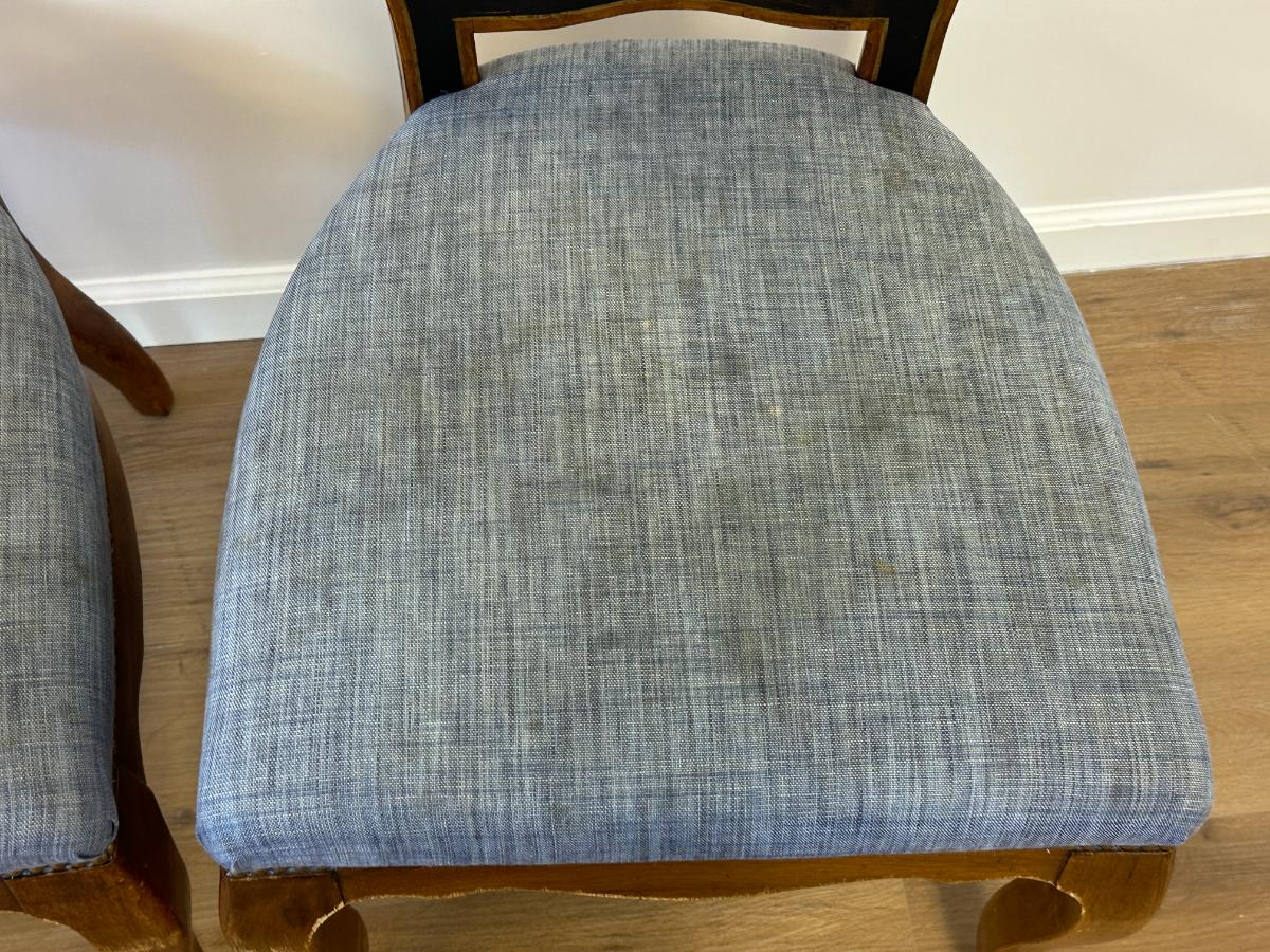 Vintage French Style Side Chairs, Pair