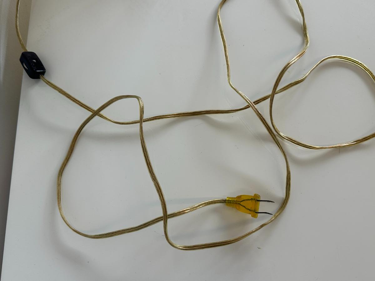 Designer Wood & Bone Table Lamps, Pair