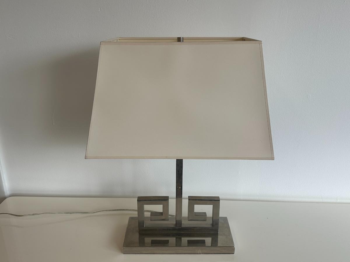 Greek Key Table Lamp