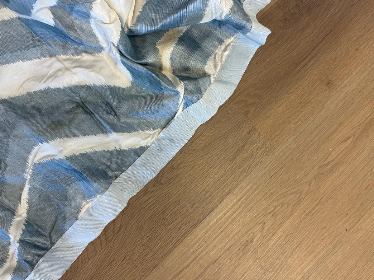 Brunschwig & Fils Chevron Bar Silk Window Panels, Set of 3