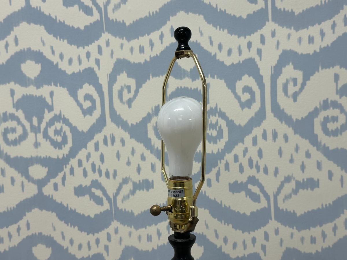 Lillian August Bamboo Lacquer Floor Lamp