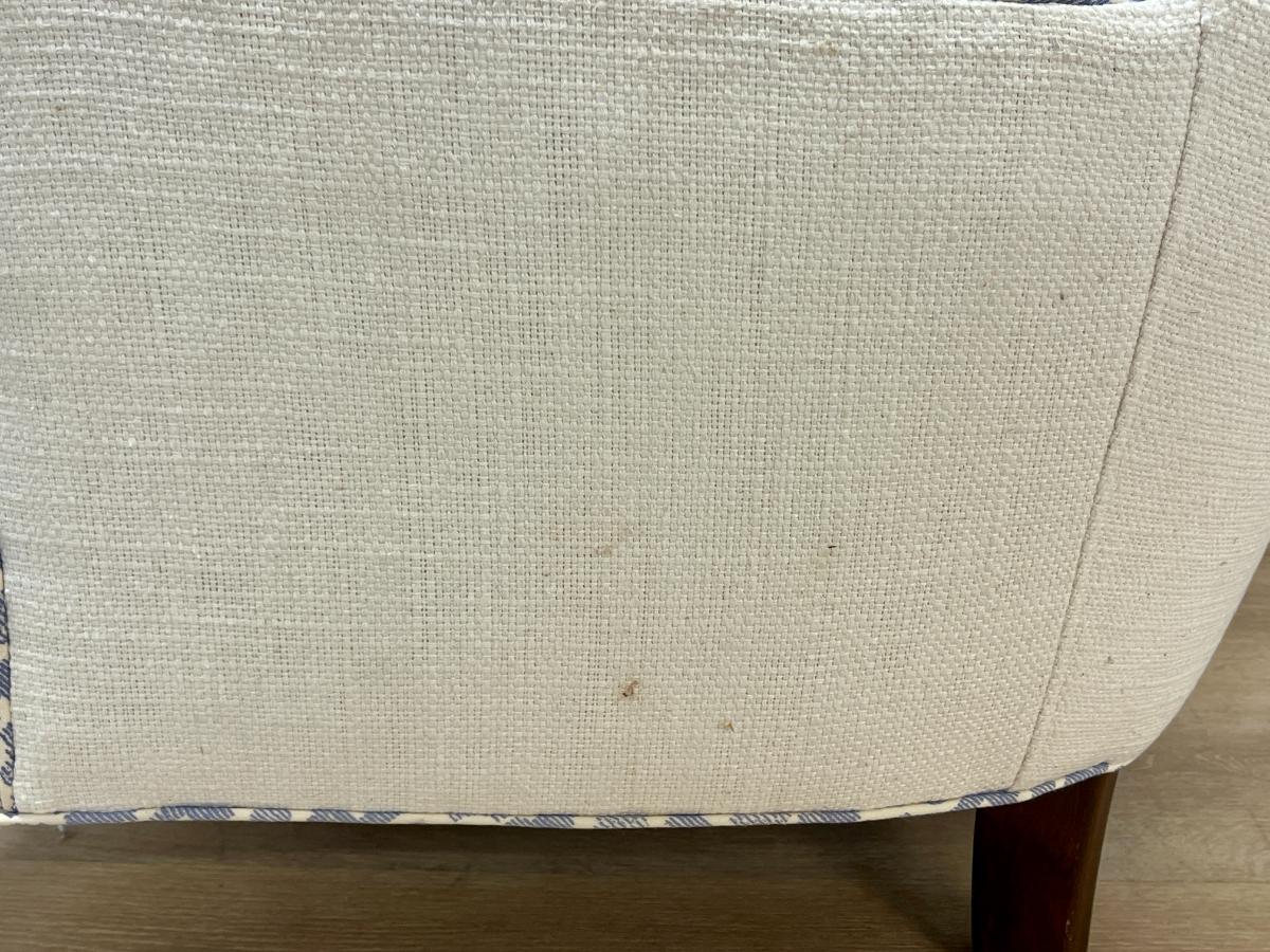 Custom Sister Parish Tufted Back Armchair
