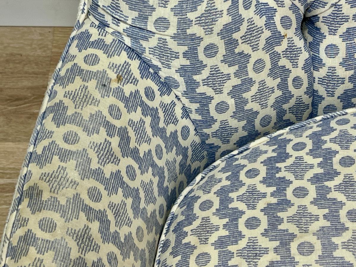 Custom Sister Parish Tufted Back Armchair
