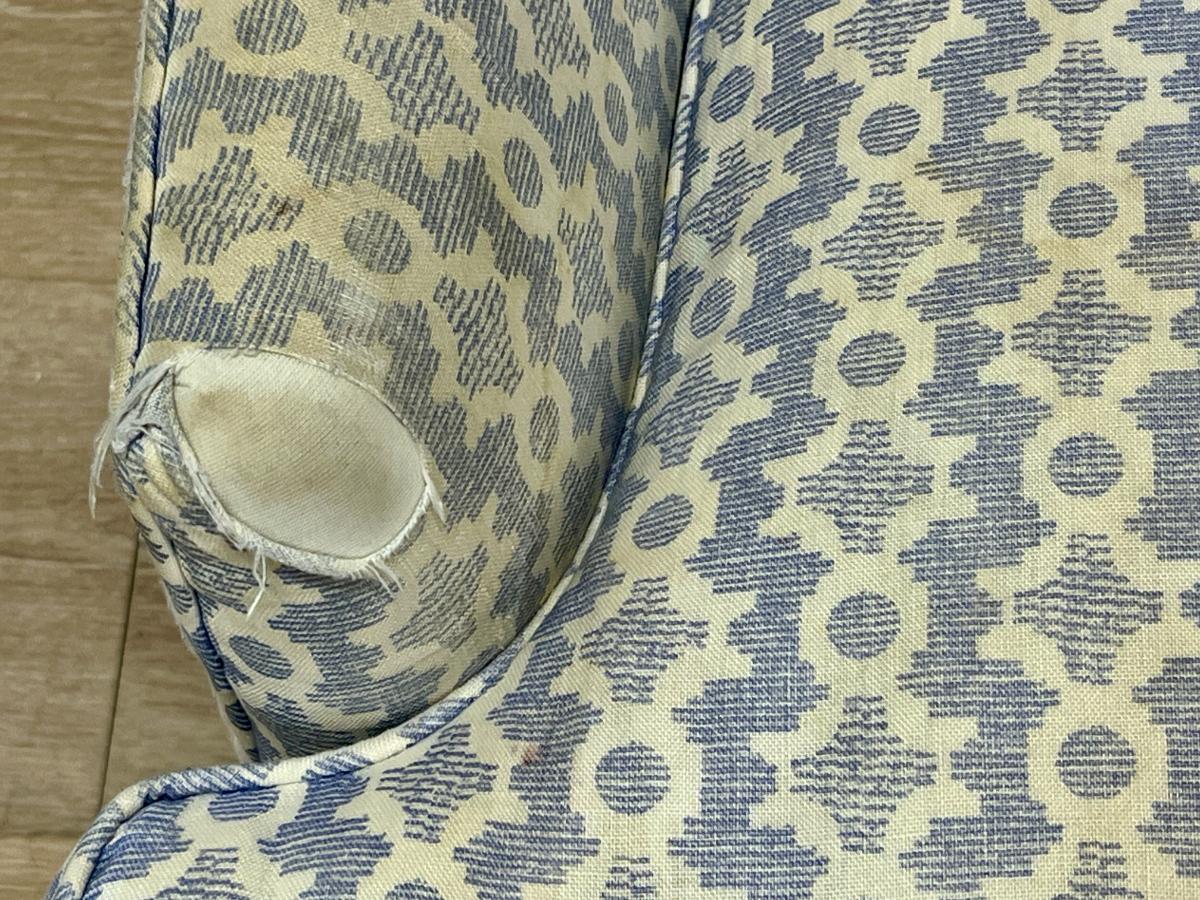 Custom Sister Parish Tufted Back Armchair