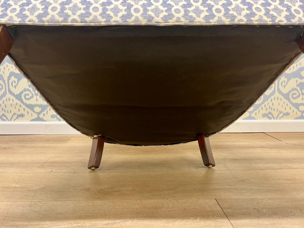 Custom Sister Parish Tufted Back Armchair