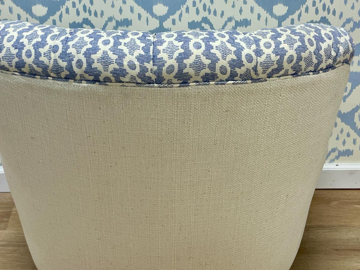Custom Sister Parish Tufted Back Armchair