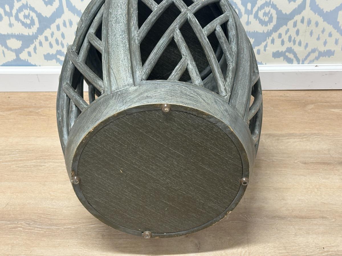 Open Lattice Drum Table