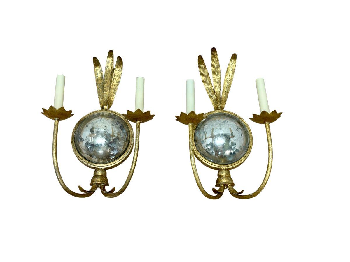 Visual Comfort Gramercy Double Arm Sconces, Pair