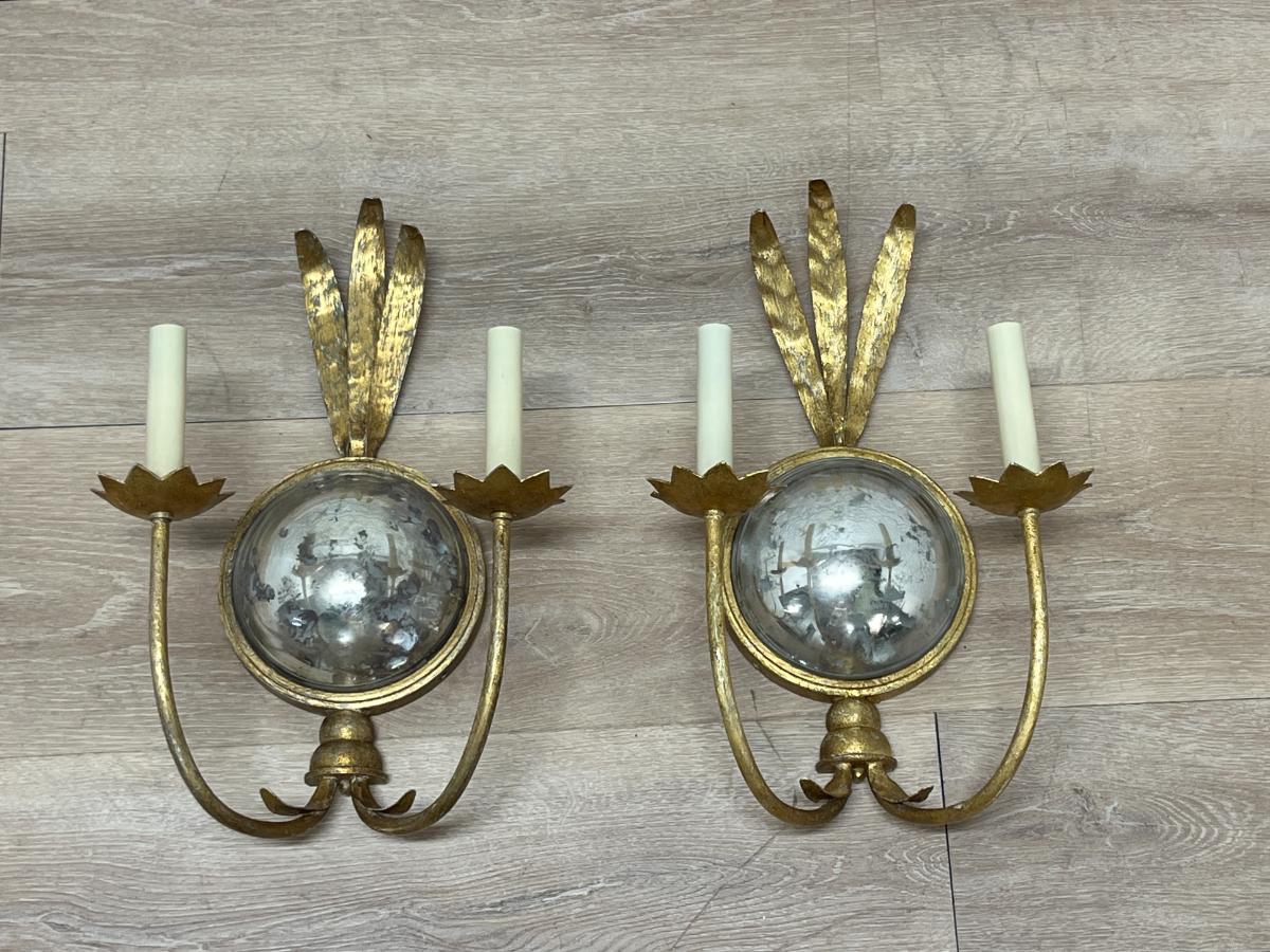 Visual Comfort Gramercy Double Arm Sconces, Pair