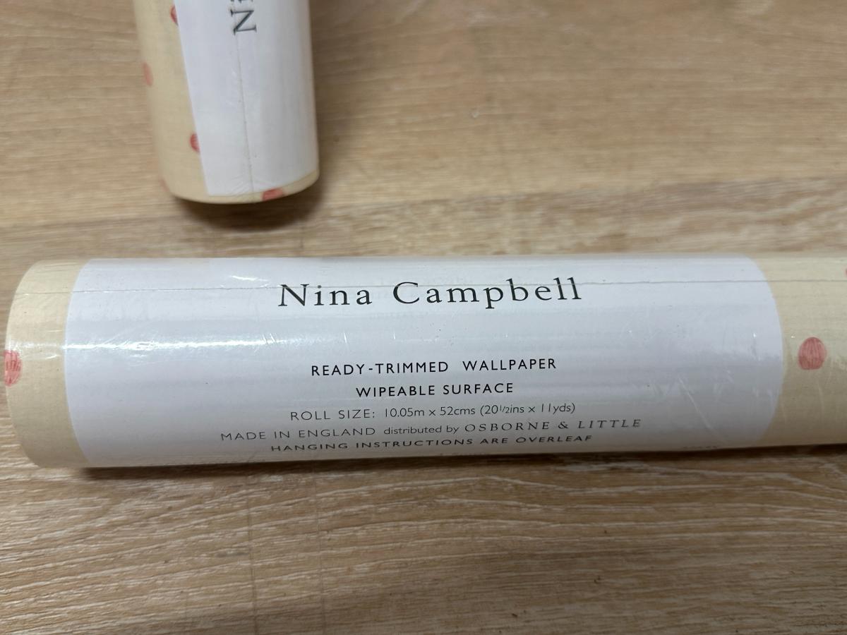 Nina Campbell Wallpaper, Two Rolls