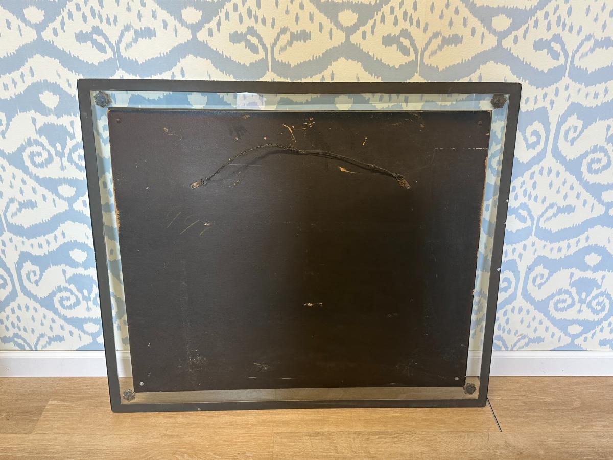 Vintage Mirror with Rosette Details