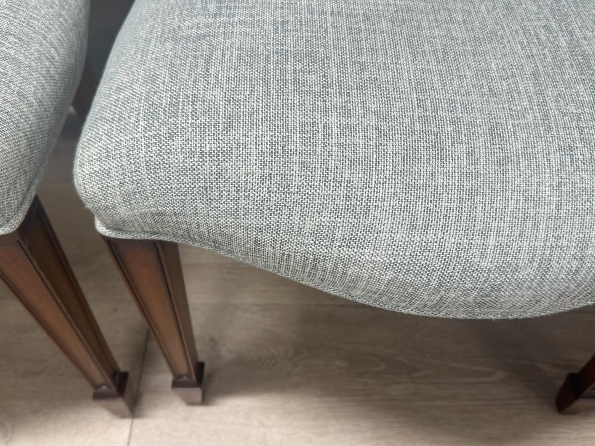 Reed & Rackstraw Dining Chairs with Schumacher Upholstery, Set of 10
