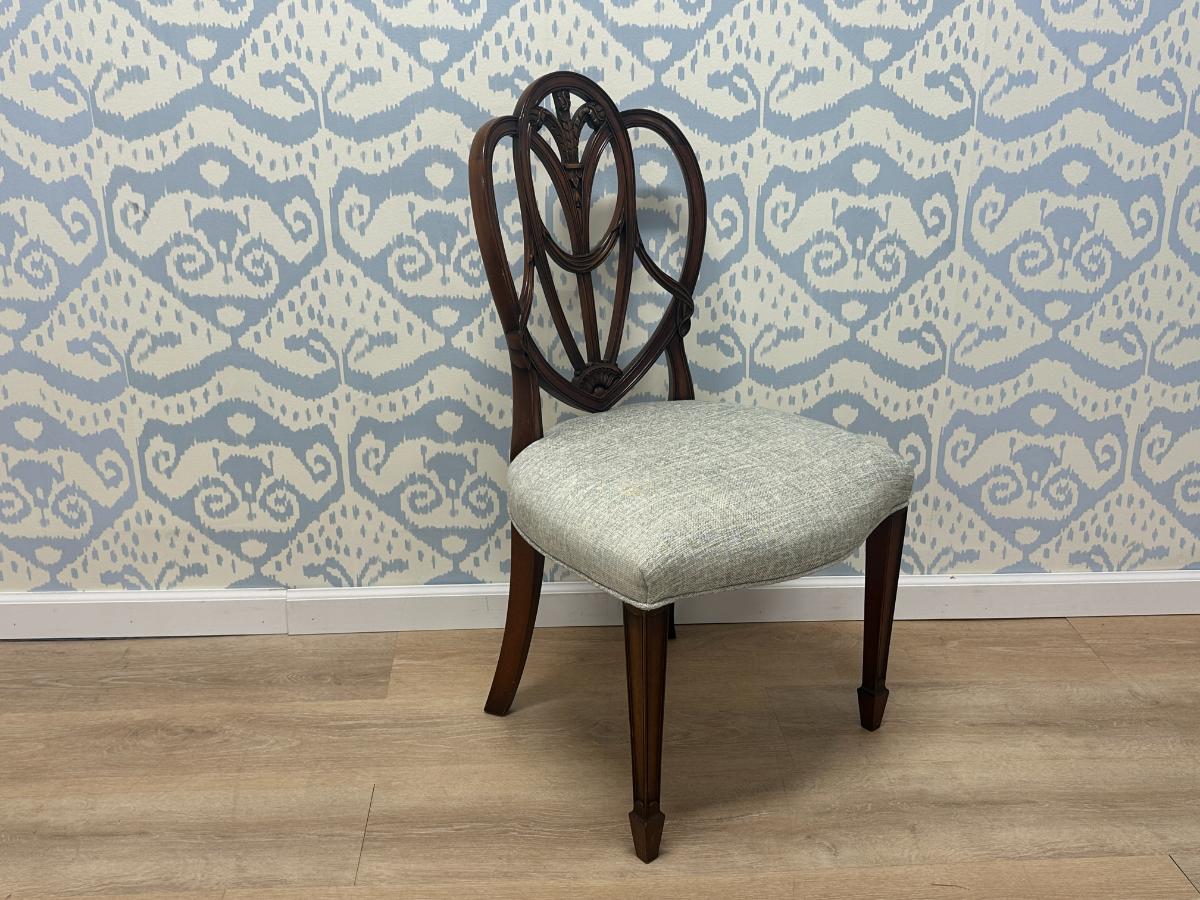 Reed & Rackstraw Dining Chairs with Schumacher Upholstery, Set of 10