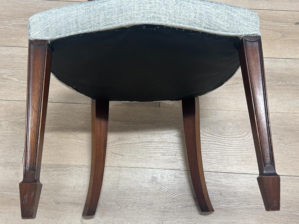 Reed & Rackstraw Dining Chairs with Schumacher Upholstery, Set of 10