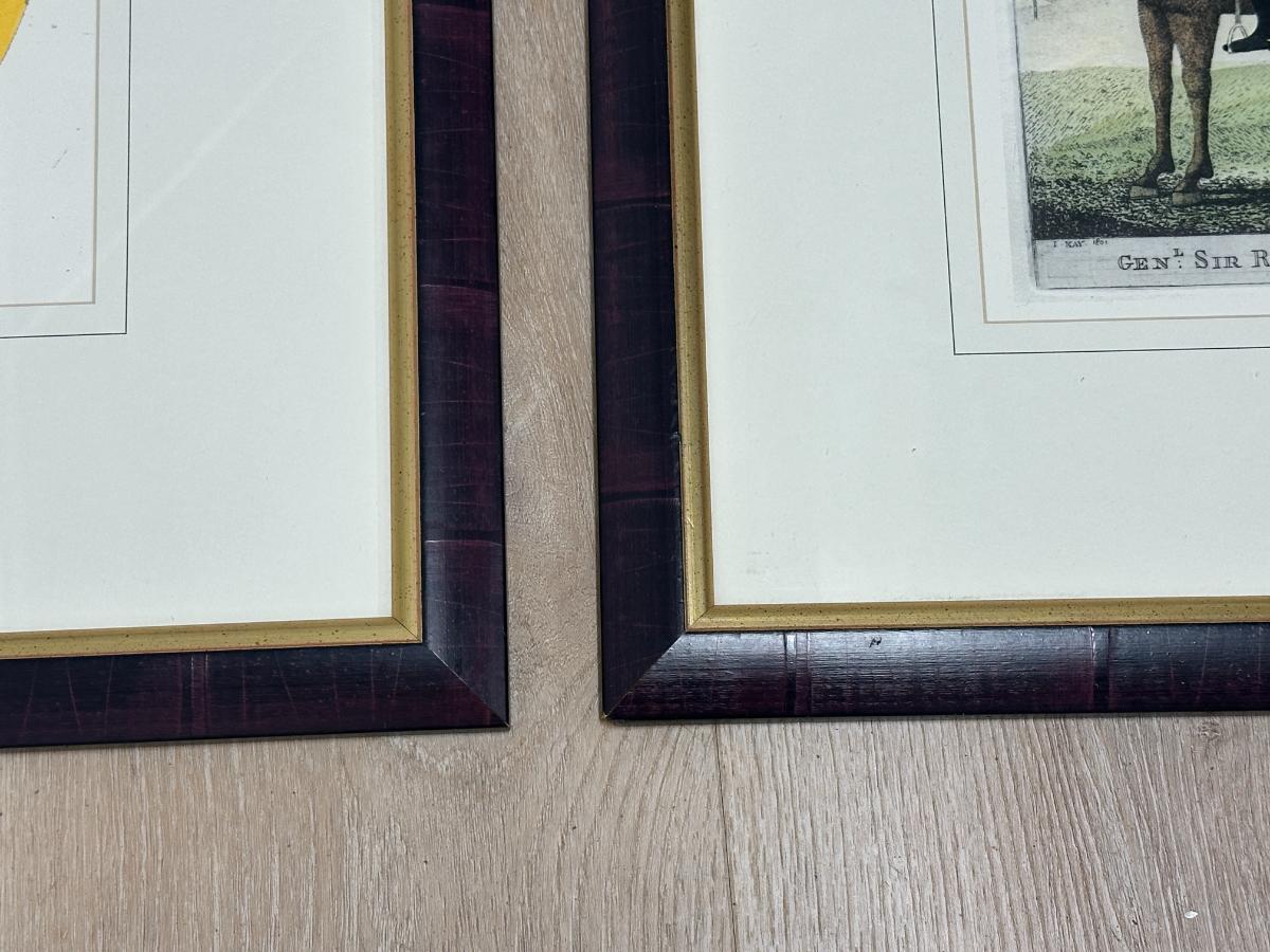British Military Engravings, Framed