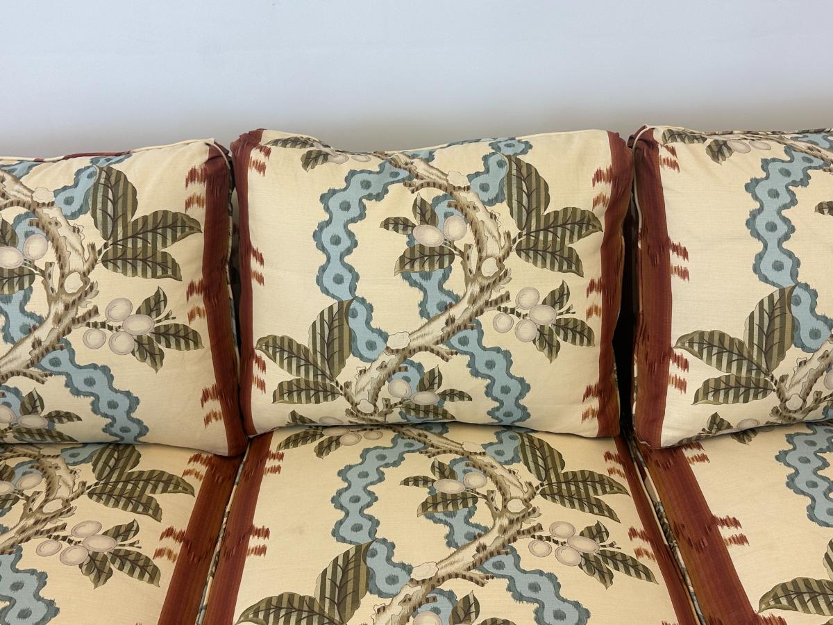 Custom Down Sofa in Brunschwig & Fils "Jocelyn Stripe"