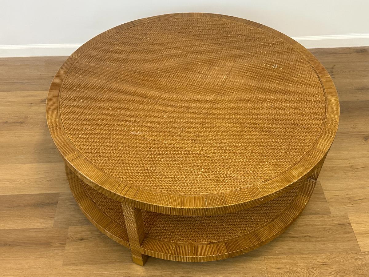 Serena & Lily Balboa Rattan Coffee Table