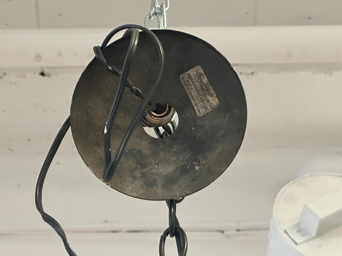 Vintage Hand Painted Tole Chandelier