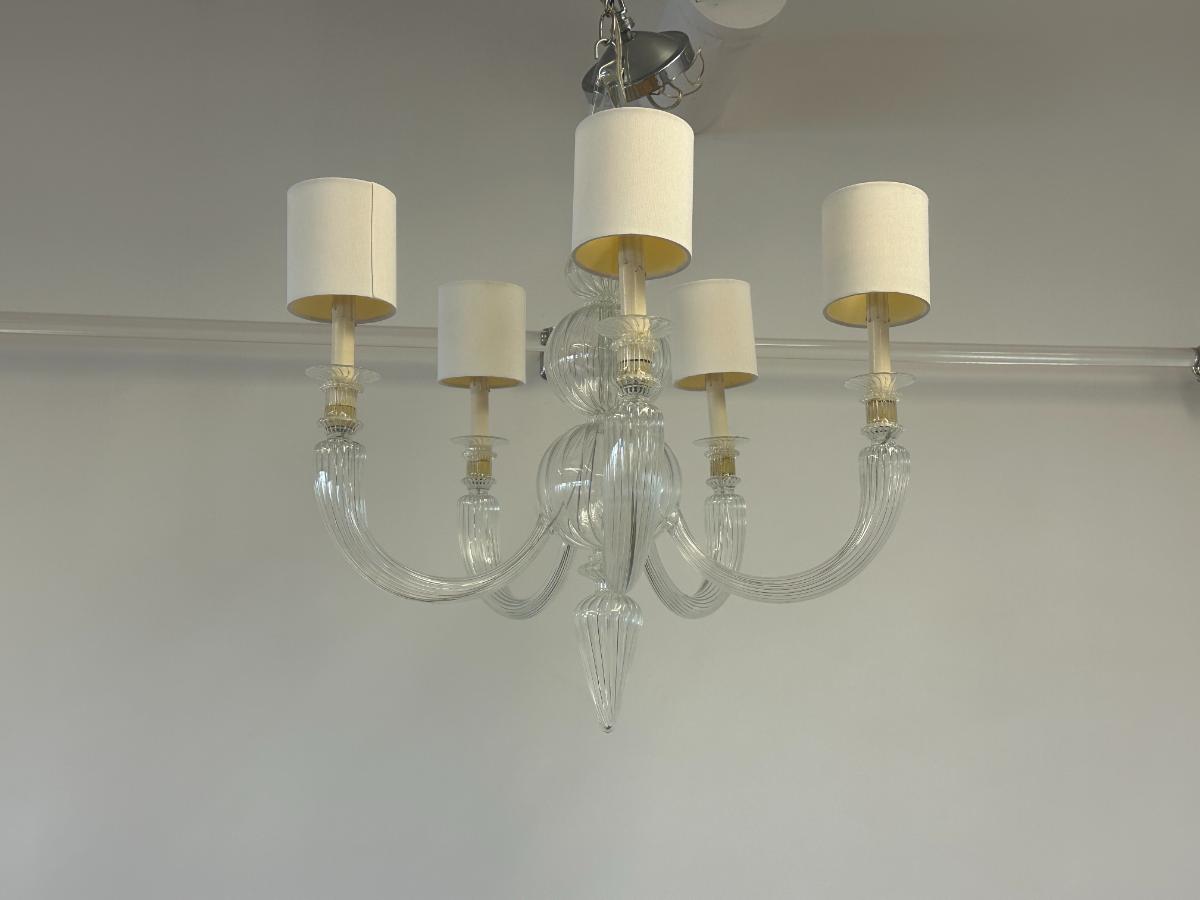 Venetian Style Blown Glass Chandelier