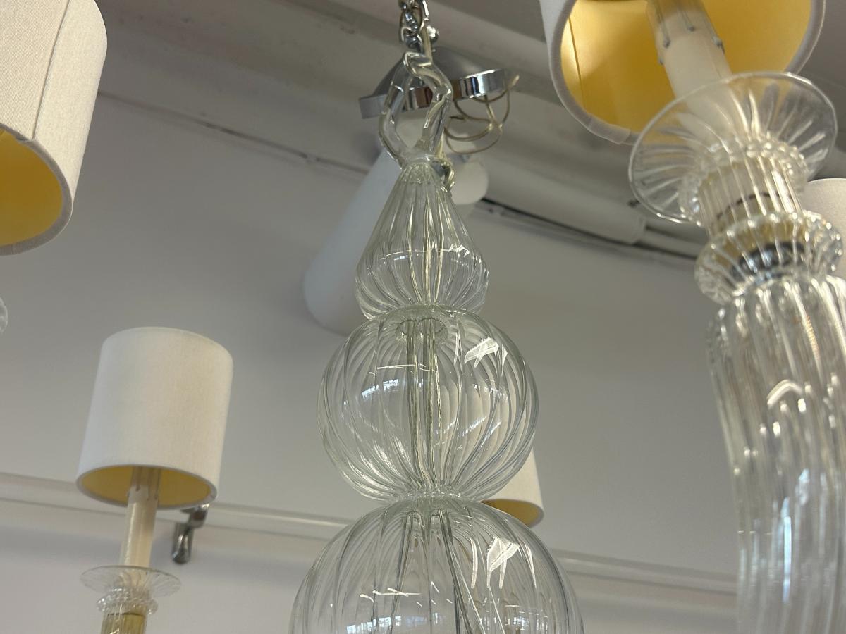 Venetian Style Blown Glass Chandelier